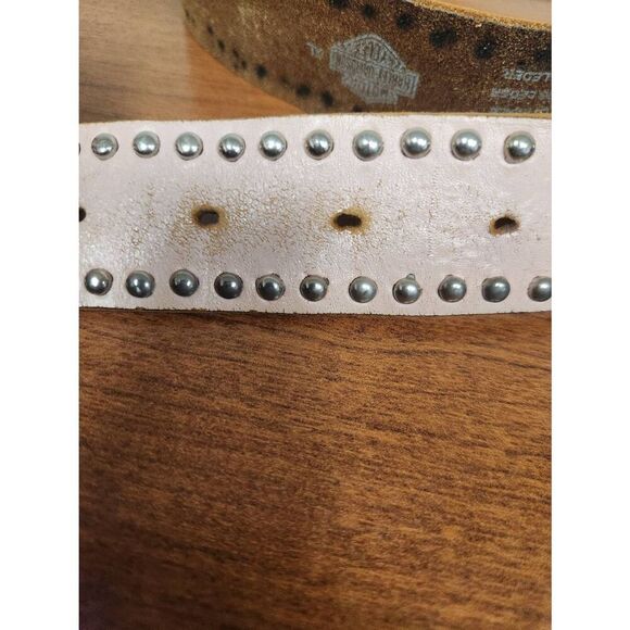 Harley-Davidson XL Pink and silver studded belt with removable buckle - Picture 8 of 10